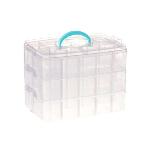 6 Pack: Adjustable Snap Box Jewelry Organizer by Bead Landing&#x2122;